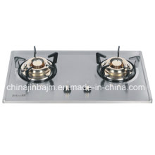 2 brûleurs 730 Longueur acier inoxydable intégré Hob