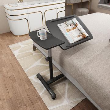 Mesa de cama pivotante e inclinable con ruedas