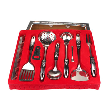 Stainless Steel Kitchen Accessory Set with Collection Tray