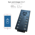 10 porta USB 2.0 Charger Hub