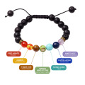 Pulsera de lava ajustable 7 chakra