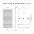 Paneles solares negros de alta eficiencia de 450W