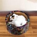 Round Interactive Cat Scratcher with Catnip