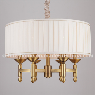 Iron Light Pendant Lamp with Fabric Shade. (SL2061-6)