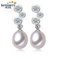 Tear Drop Pearl Earrings 8-9mm AAA Wholesale Freshwater Pearl Earrings Women