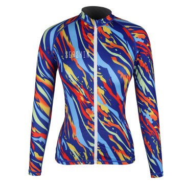 Seaskin Senhora Front Zip Surf Rash Guards