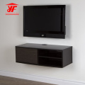 Mueble para TV simple de dormitorio negro con soporte