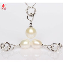 925 Silver Love Pearl Gift Set