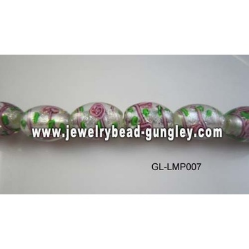 tiny flower lampwork beads for DIY jewelry