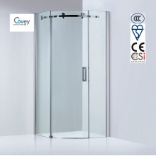 8mm / 10mm Eclairage en verre Salle de douche ronde / paroi de douche coulissante (Kw05k-C)