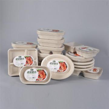 Bagasse Food Container роскошный одноразовый набор посуды