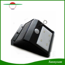 Solar Panel Power 4 LED PIR Motion Sensor Light Rechargeable Outdoor Waterproof Garden Wall Landscape Yard Lampe