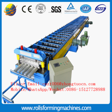 Galvanized steel floor deck machine