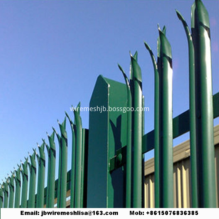 W Shape Powder Coated Palisade Fence Panels