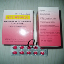 Comprimidos de ibuprofeno 200 mg