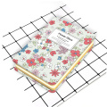 Custom flower style cute metal cover notebook