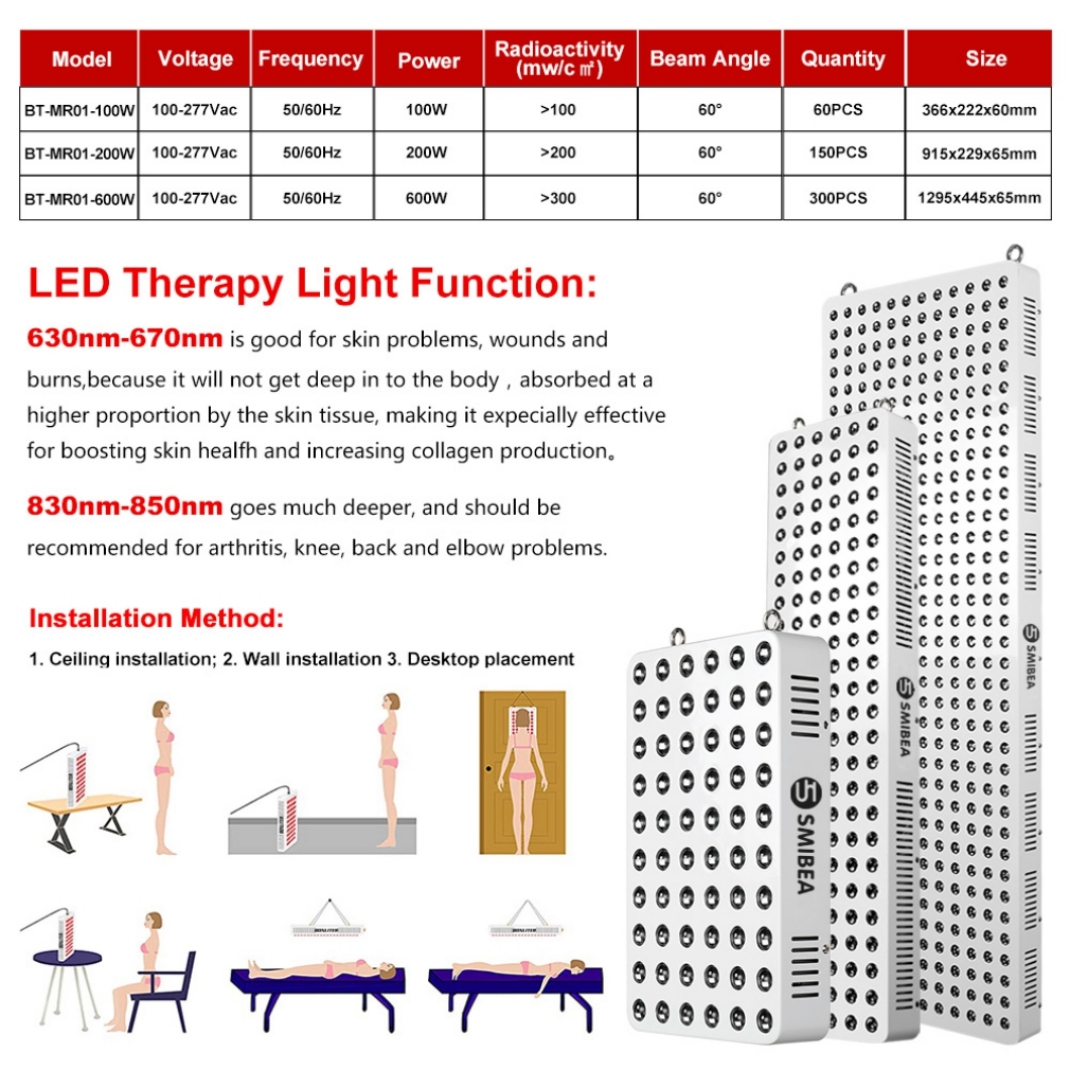 600W Medical Red Led Light Therapy