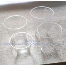 Transparent vingin material Disposable PET cups