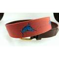 NEW ARRIVAL! Fashion needlepoint belt ribbon belt with fish pattern