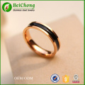 fashion new women 18 k rose gold  glue titanium steel  ring