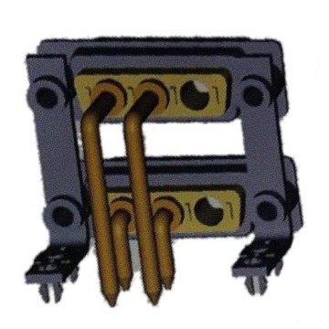 Power D-SUB-Anschluss 3W3 Dual Port Right Angle