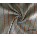 Brown Vertical Stripe 100% Wool Fabric