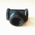 DN 3/4" tee black E-coating malleable iron