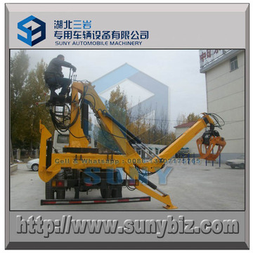 1000 Kg Knuckle Timber Gripper Crane Truck