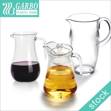 High Quality Clear Acrylic Plastic Water or Juice Pitcher