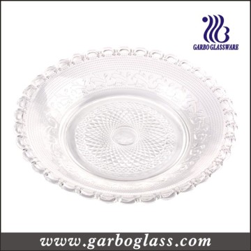 Plato de cena de cristal decorativo de 30 cm (GB2301ZZ-1)