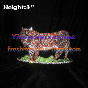 3inch Tiger Animal Pageant Crowns