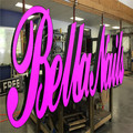 Lighted Big Light Box Letters Sign Making