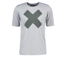 Camiseta gris masculina ropa deportiva casual