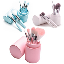 Brosse de maquillage professionnel 8pcs Brosse de maquillage avec étui