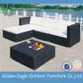 Outdoor wicker furniture wide rattan patio sofa