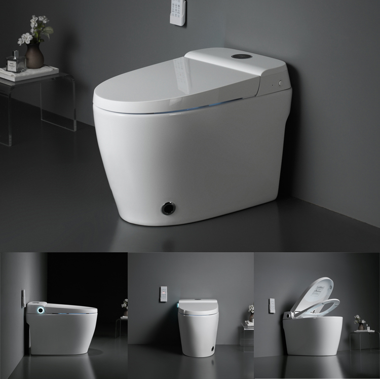 Sinking Water Tank Automatic Smart Toilet With Bidet