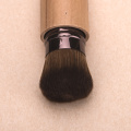 Single wood handle make up brush set