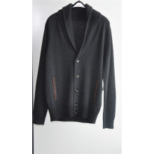 Hommes hiver en tricot Cardigan chandail avec boutons et poche