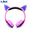 Auriculares Light Up Cat para teléfono móvil