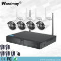 Système NVR WiFi sans fil CCTV 4CH 1.0MP