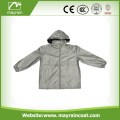 Gray Cycling Wear Polyester Outdoor Jacket