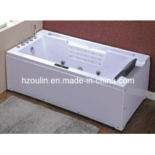 White Acrylic Sanitary Whirlpool Massage Bathtub (OL-669)
