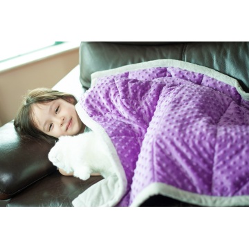 100% Polyester Kids Minky Dot Weighted Blanket