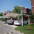 Poland Polycarbonate Aluminium Carport With Skylight Roof