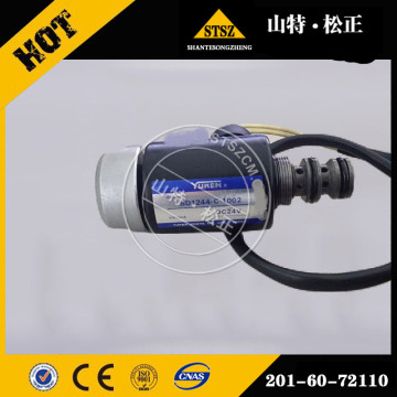 Piezas del excavador de Komatsu de la válvula de solenoide 201-60-72110 PC60-7