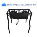 Outdoor Assembled Double Burner Stove