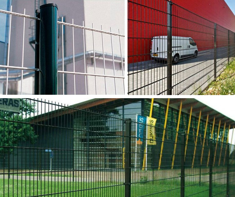 double wire mesh fence