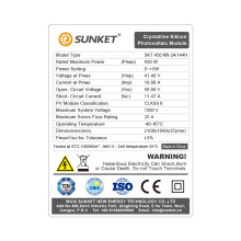 Panneau Solaire Mono Modules Pv 450W