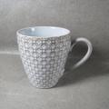 Embossed Porcelain Ceramic Coffee Mug Tea Cup