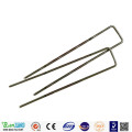 Factory customized Galvanized tent stake Garden Pegs landscape staples Garden staple